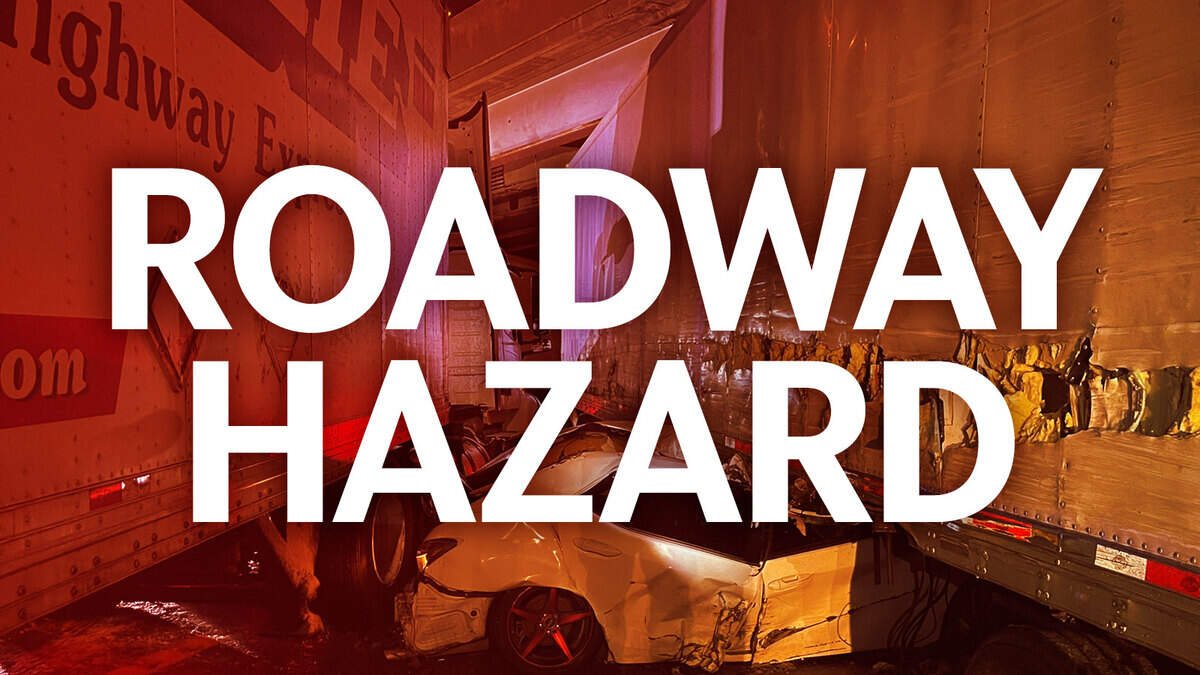 Hanging power pole closes lane of SLO County highway