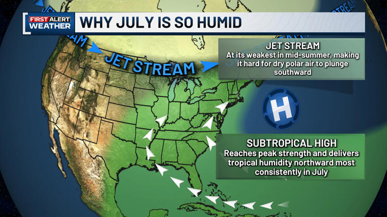 Welcome to the average most humid time of the year across Vt., NY and NH