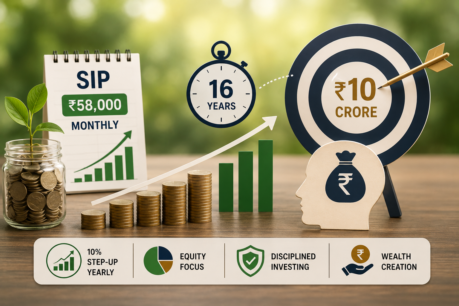 Can a Rs 58,000 monthly SIP build a Rs 10 crore corpus in 16 years ...