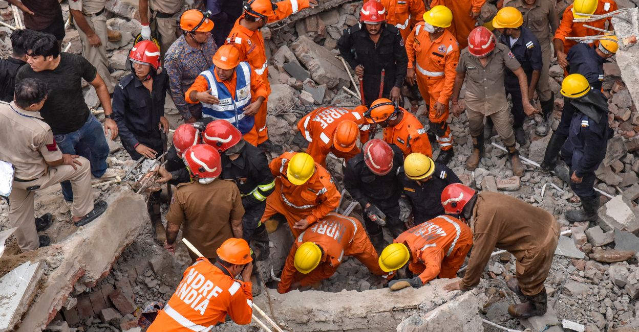 One dead in Delhi building collapse, 11 trapped in Pune after separate ...