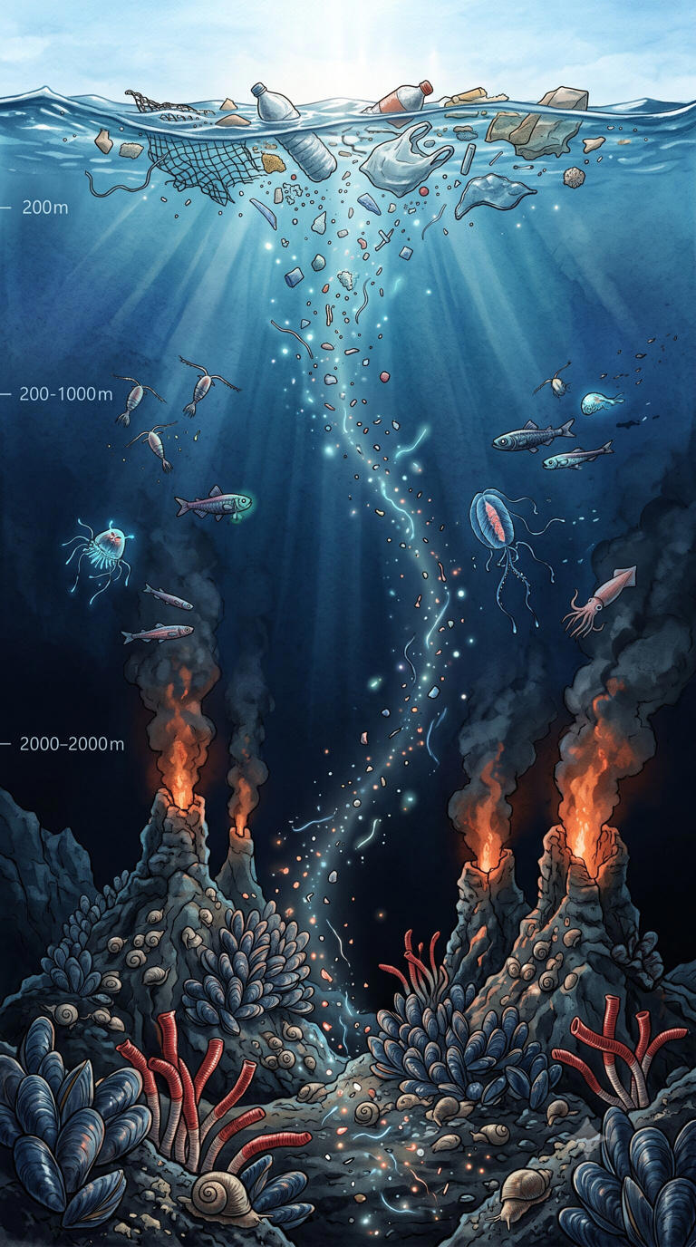 Microplastics found in deep-sea organisms exceeding 2,000 meters