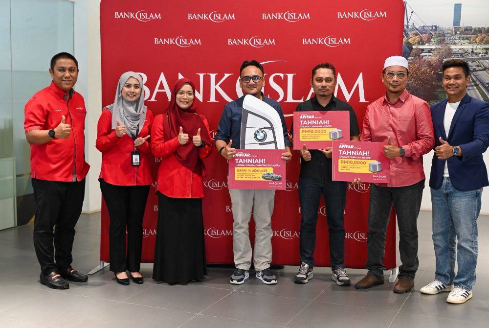 Long-term saving pays off as Bank Islam customer wins BMW i4 in Awfar ...