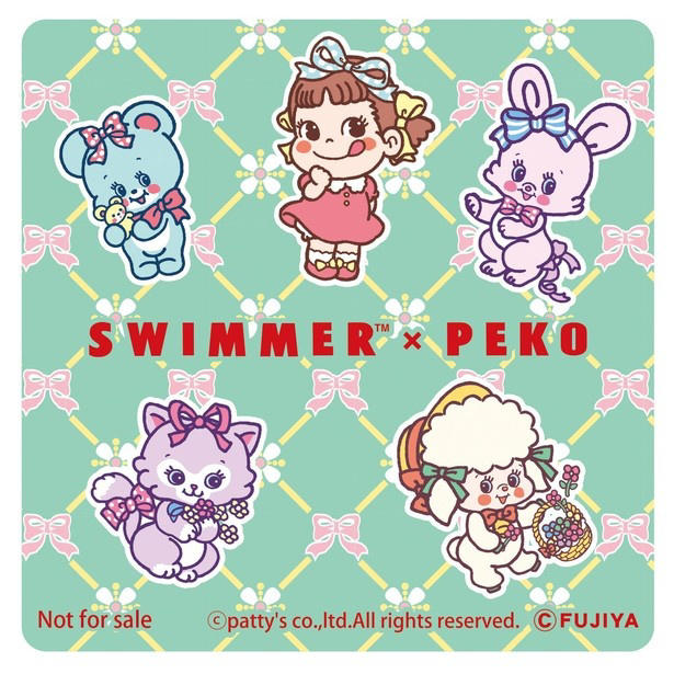 話題の雑貨ブランドSWIMMERとペコちゃんがコラボ! 限定デザートや