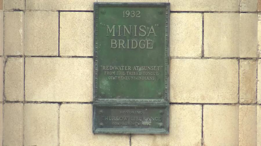 Plaque reported stolen from Wichita’s historic Minisa Bridge