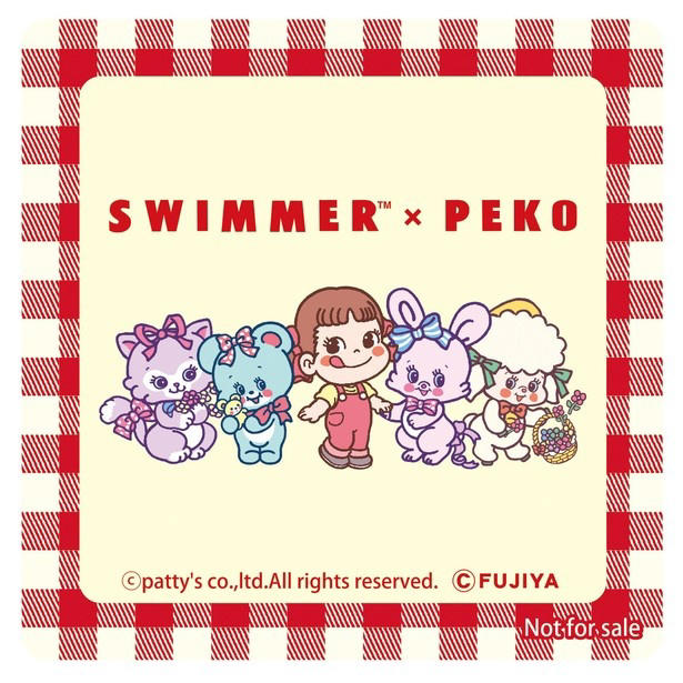 話題の雑貨ブランドSWIMMERとペコちゃんがコラボ! 限定デザートや