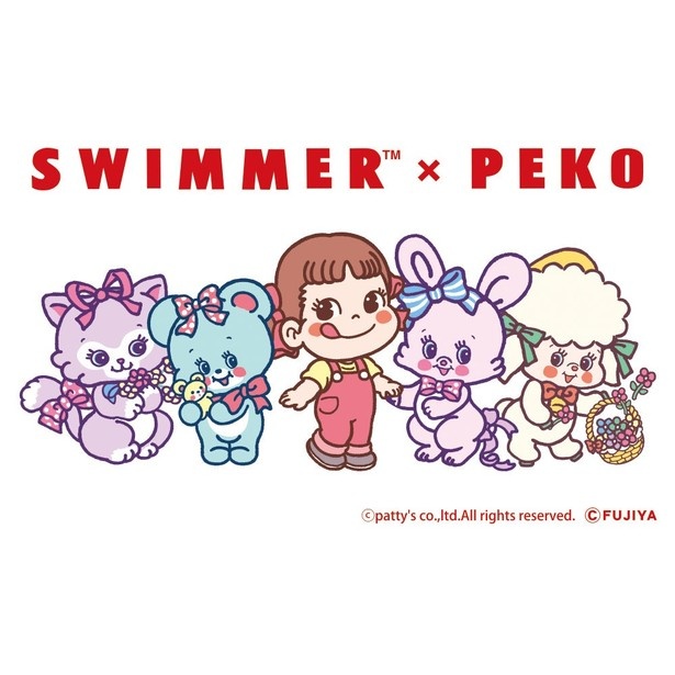 話題の雑貨ブランドSWIMMERとペコちゃんがコラボ! 限定デザートや