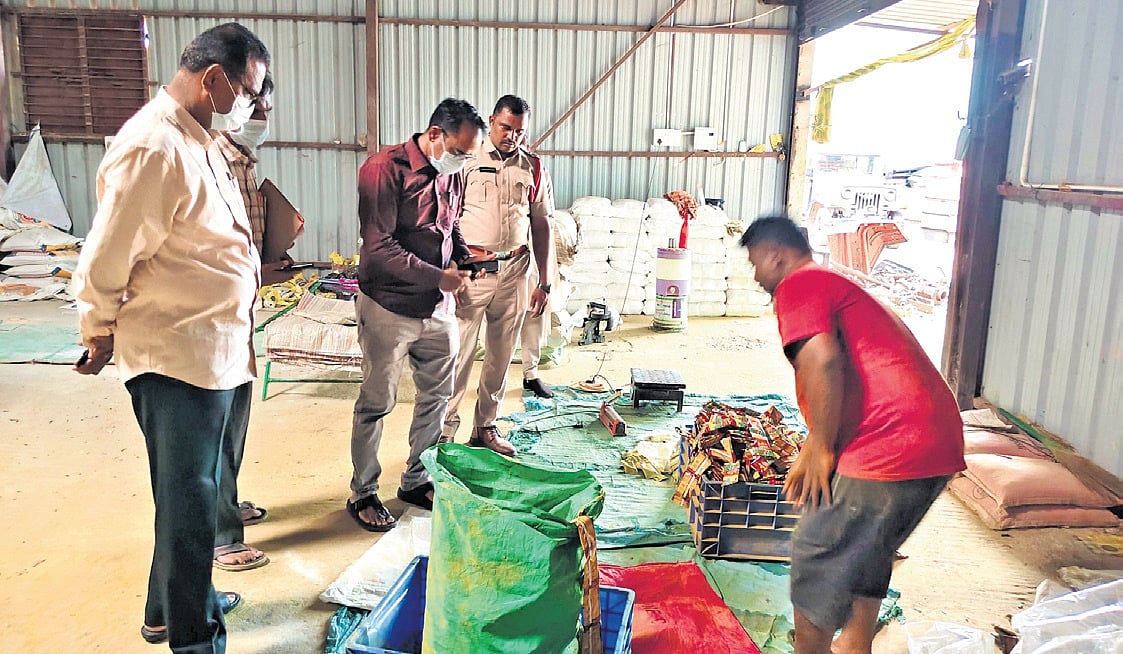 Five illegal Kalapi powder units sealed in Kadapa after raids