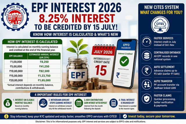 EPF interest 2026: How PF interest is calculated and what the new CITES ...