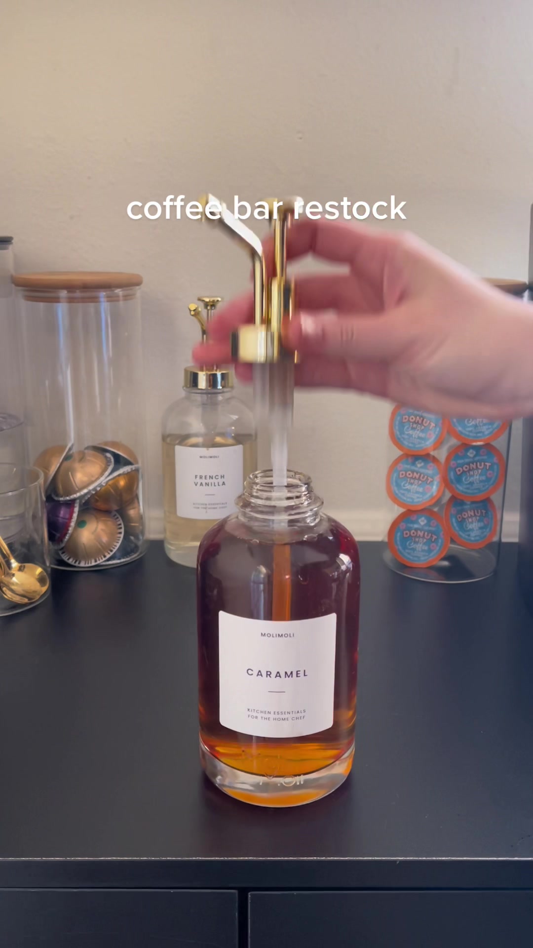 Coffee bar restock ideas for a clean and organized setup