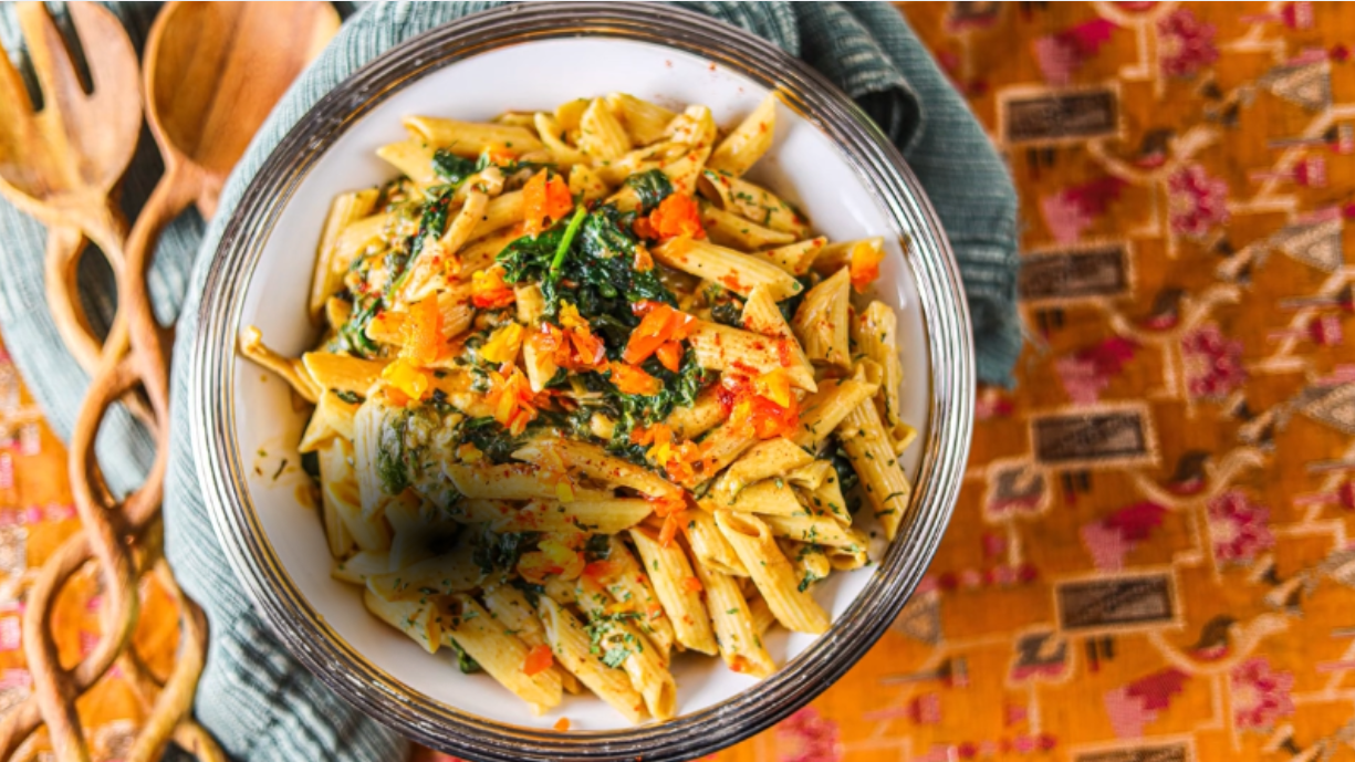 Quick & easy vegan Creole pasta Instant Pot plant-based dinner in 30 ...