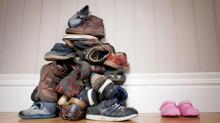The Dollar Tree storage solution to organize your shoe closet
