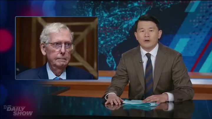 The Daily Show jokes about questions over Mitch McConnell's health