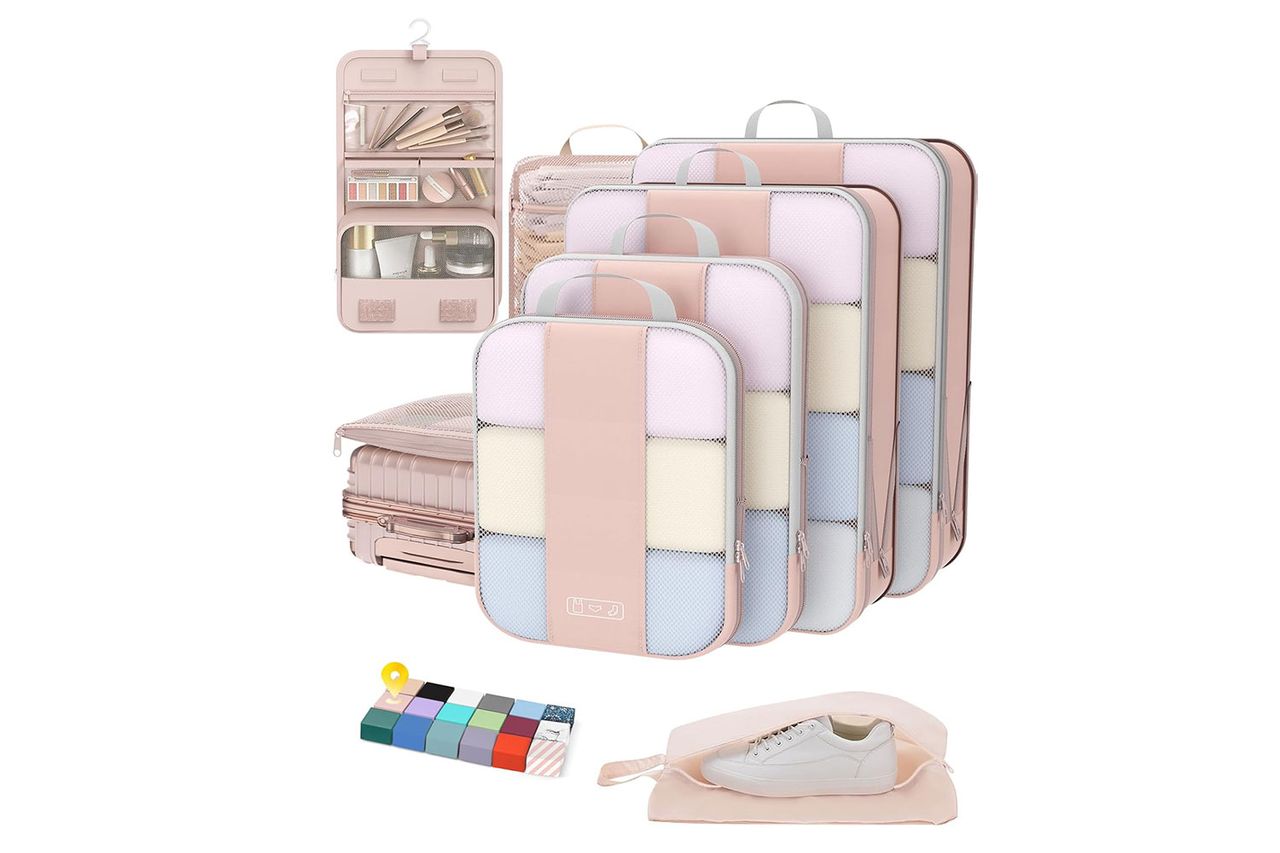OlarHike 8 Set Compression Packing Cubes for Travel Essentials
