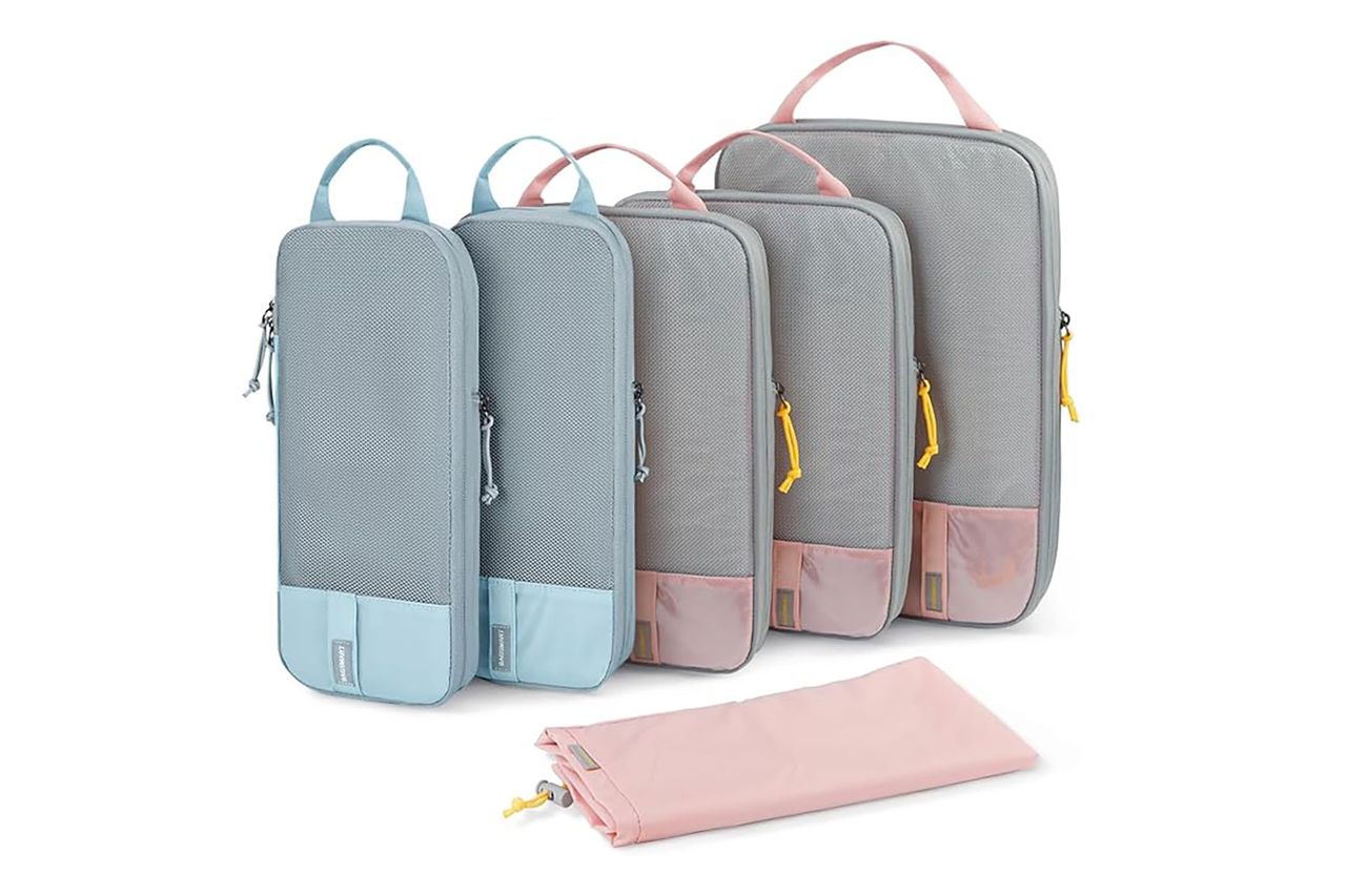BAGSMART 6 Set /4 Set/2 Set Compression Packing Cubes for Travel,