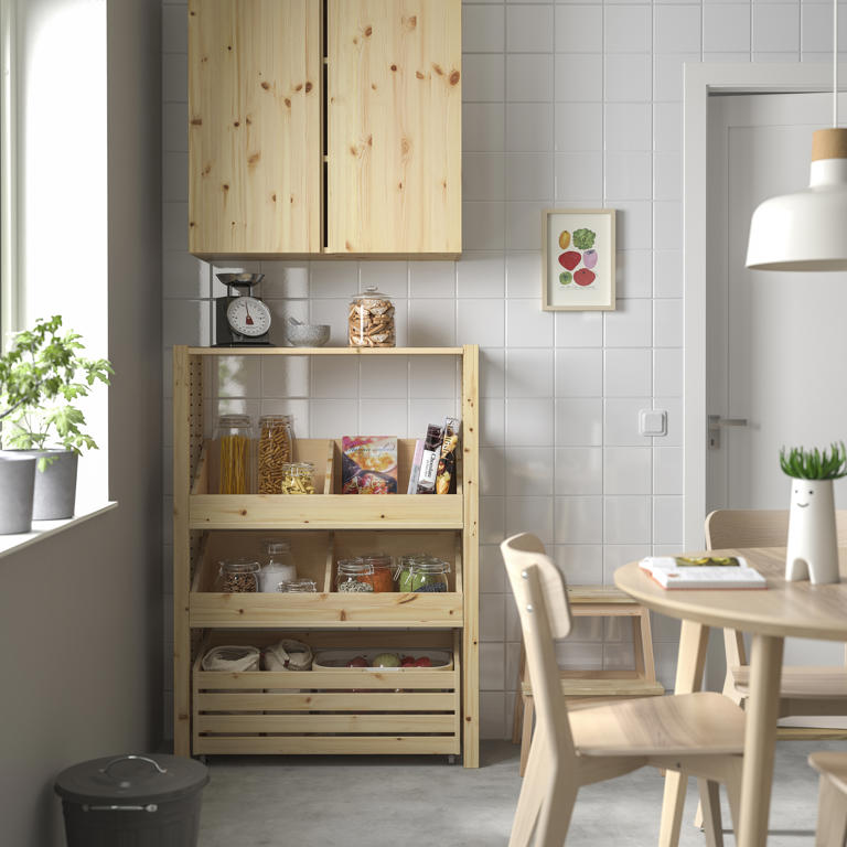 This IKEA unit is the most affordable way to create a pantry in a small ...