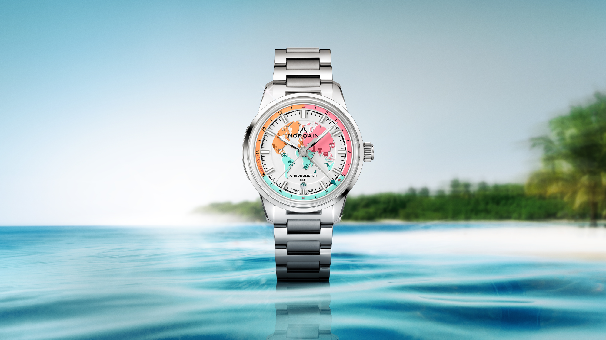 NORQAIN’s limited-edition GMT watch blends Swiss precision with a real-world reward—one buyer will unlock a six-night Maldives getaway for two.