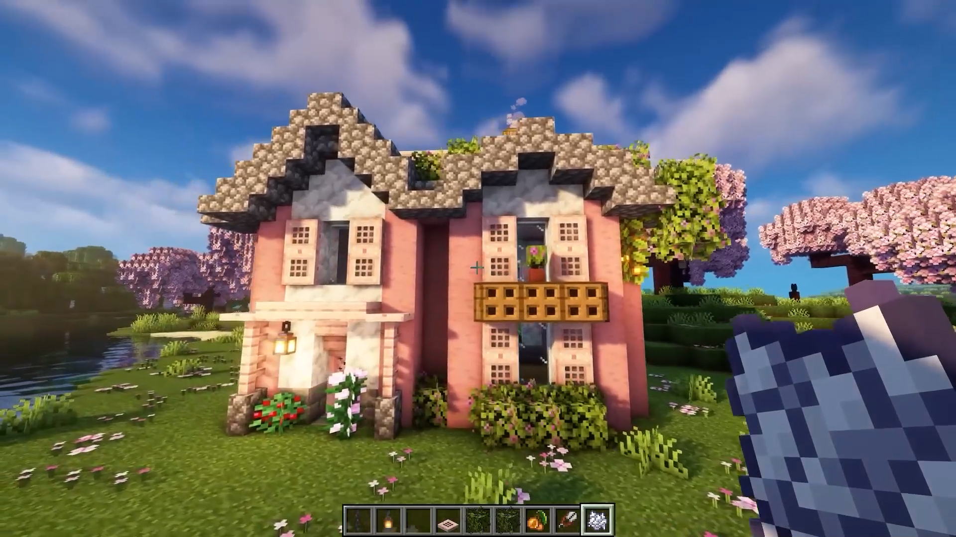 This pastel house makes Minecraft feel like a fairytale