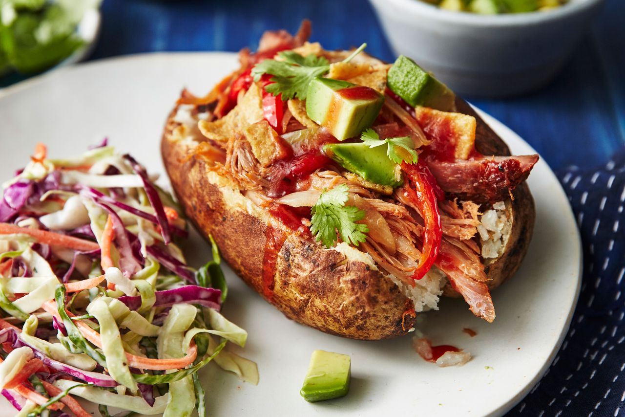 pulled pork baked potato
