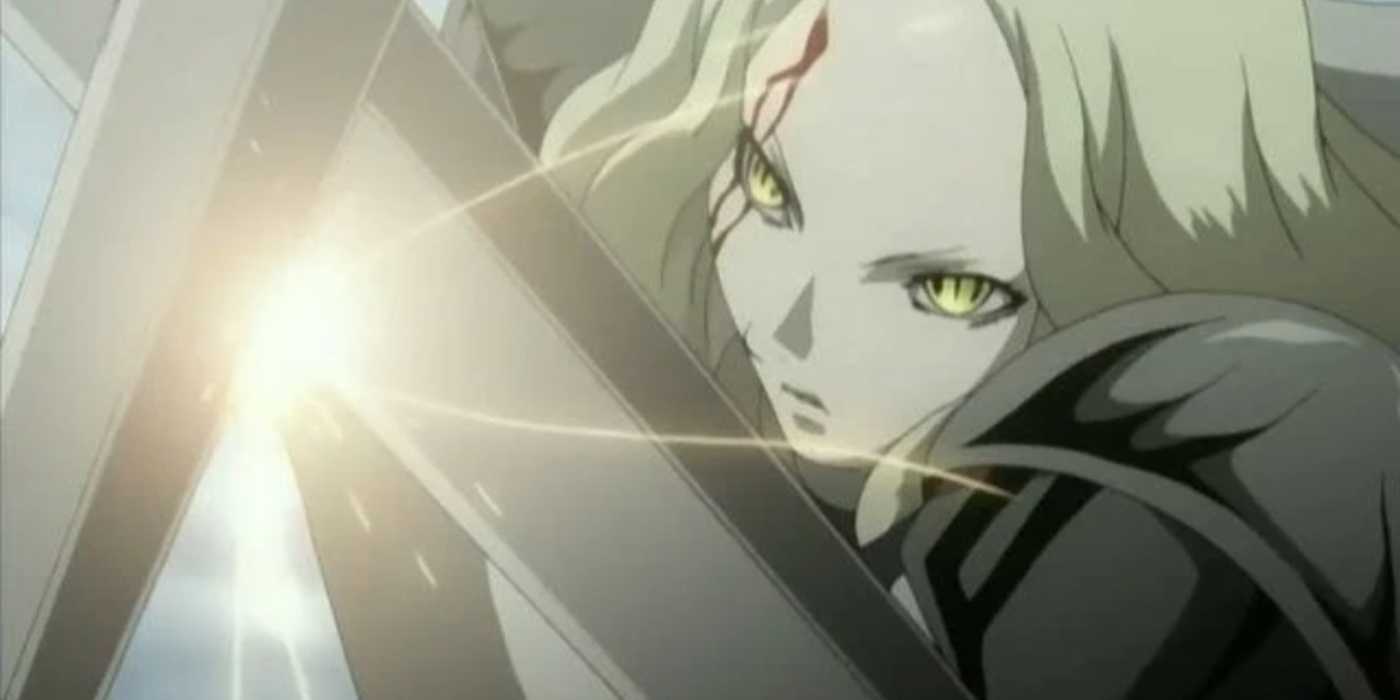 Teresa releases her Yoki while clashing with Priscilla in Claymore.