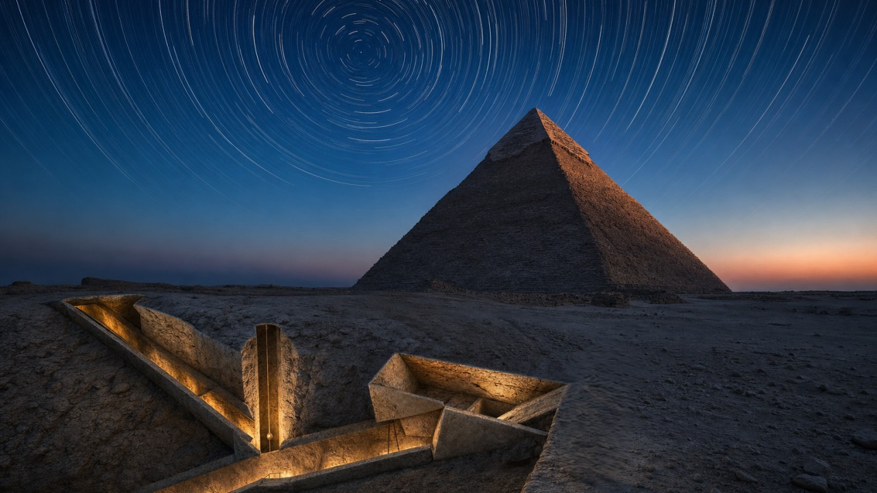 How trial passages aligned the Great Pyramid to 1/15th of a degree