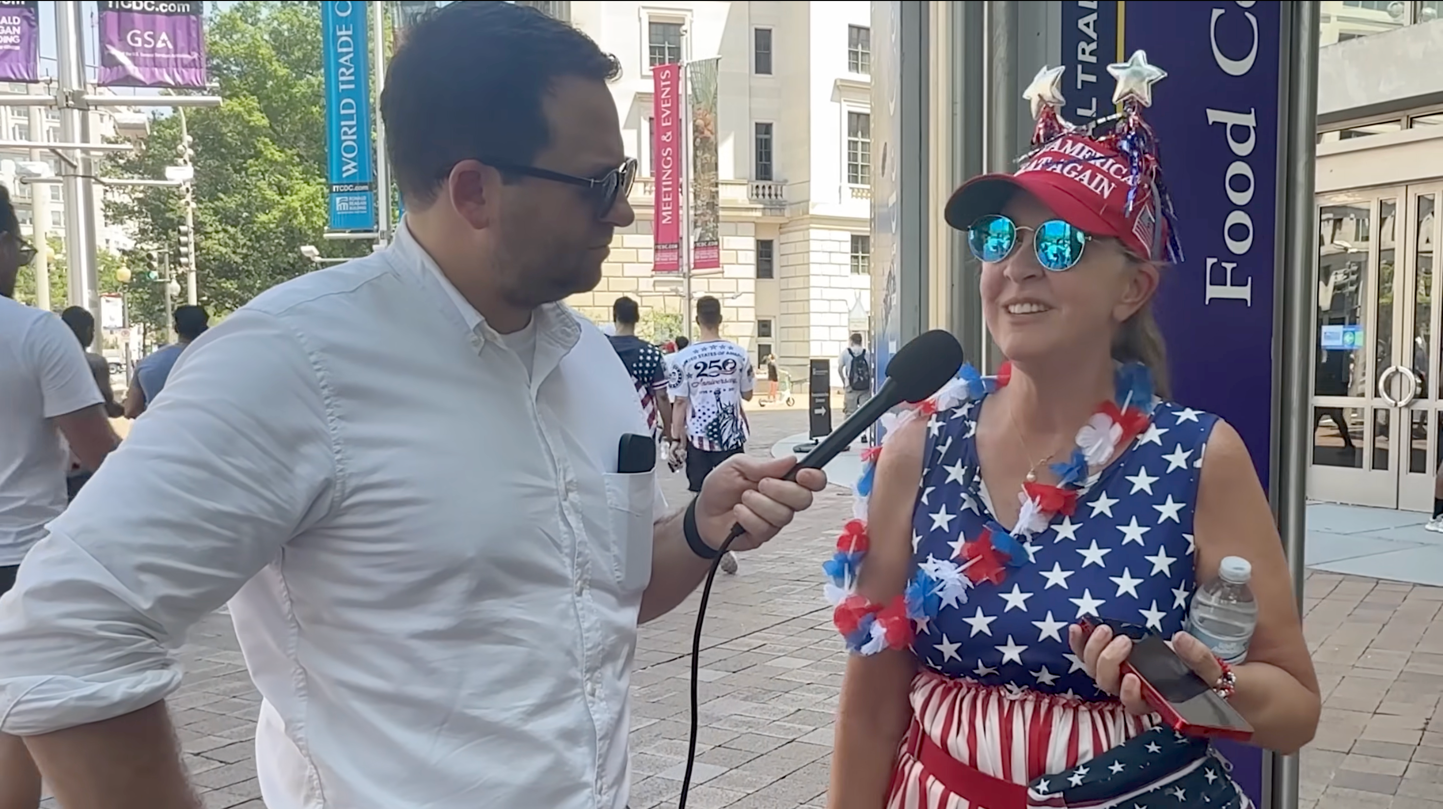 Trump supporters blame everything but climate change for July 4th scorcher in prankster video