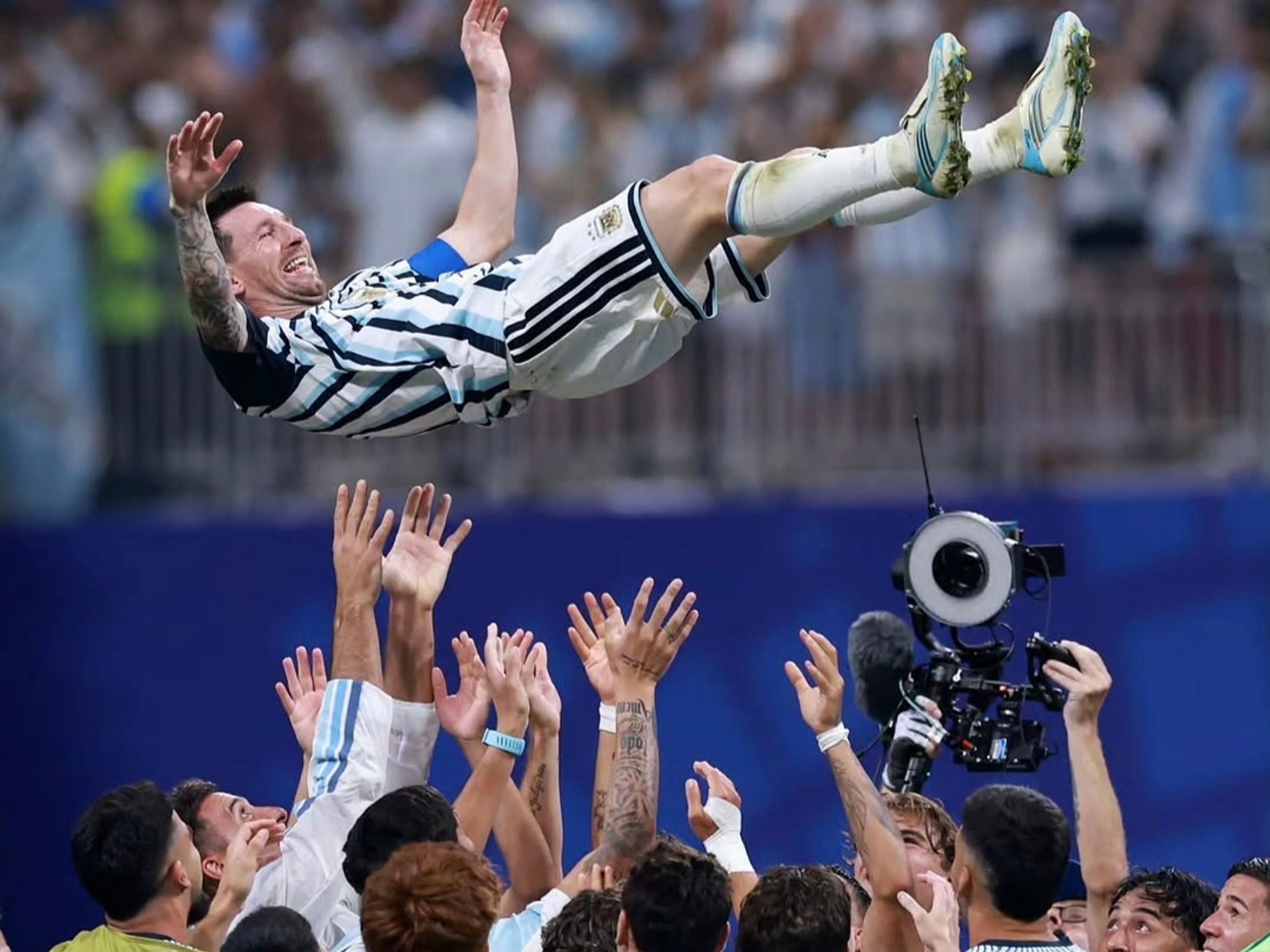 Messi magic spurs defending champions on!
