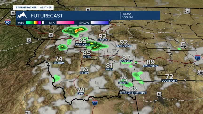 Heat begins to build into SW Montana