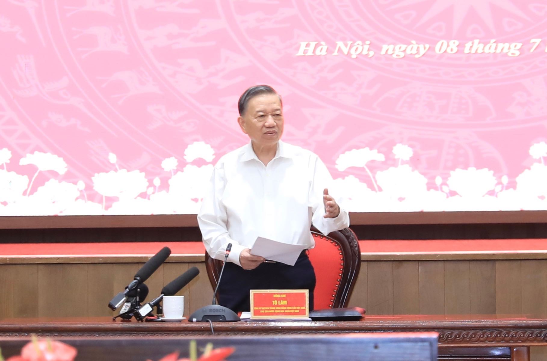 Tổng Bí thư, Chủ tịch nước Tô Lâm: Hà Nội cần sắp xếp lại mạng lưới trường học
