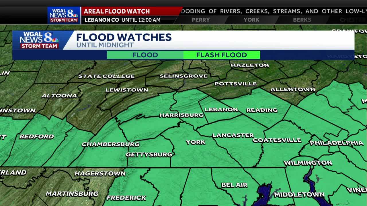 Alert day: Flood watch in effect as storms could bring torrential ...