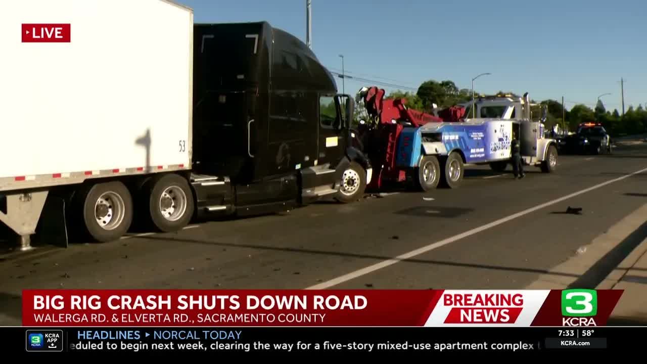 Hazardous materials crew responds to major big rig crash in Sacramento ...