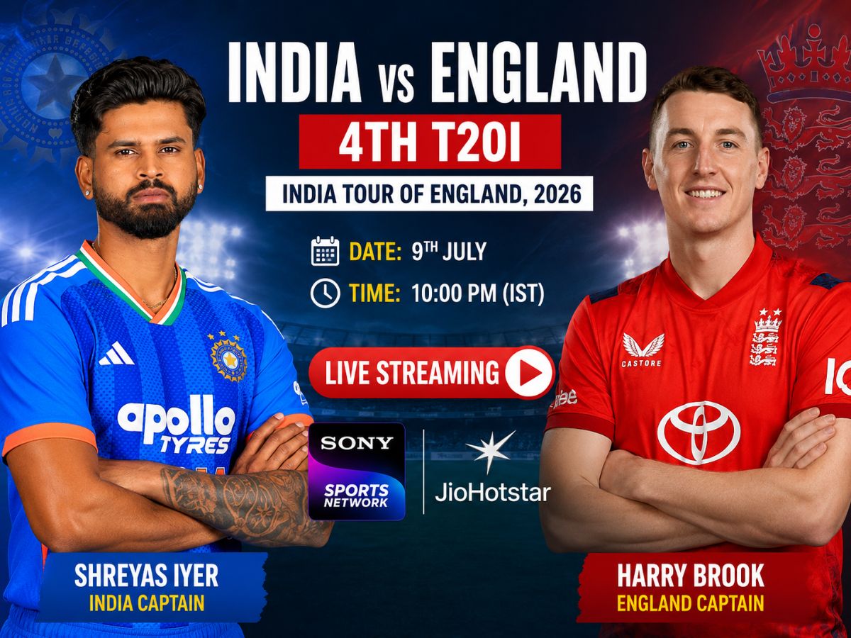 IND vs ENG 4th T20 live streaming app: How to watch India national ...