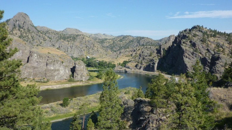 Scenic view of Interstate 15 in Montana
