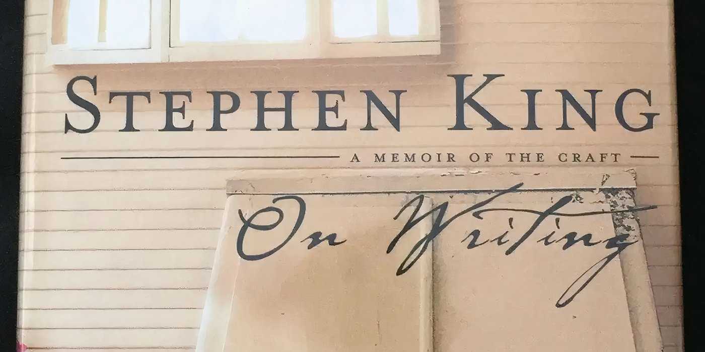 A cropped cover of Stephen King's On Writing