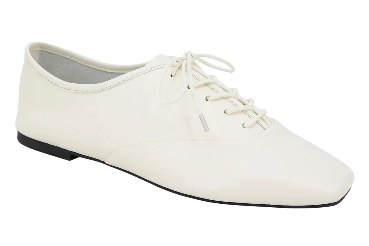 Kenneth Cole New York Women's Justice Square Toe Lace Up Flats
