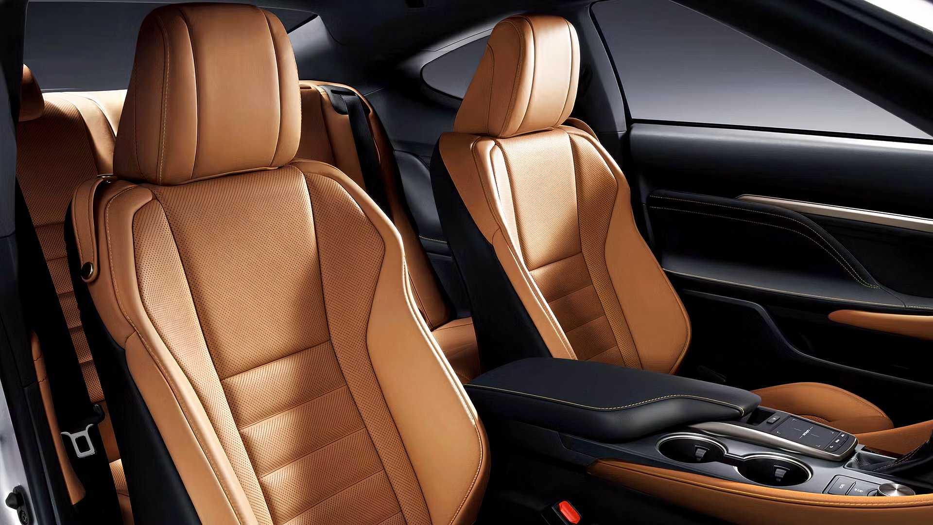 2025 Lexus RC Interior shot showing front seats