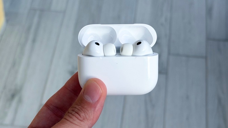 Close-up shot on Apple AirPods Pro 3