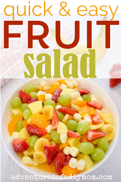Make this quick and easy fruit salad! This yummy pudding sauce is perfect for any fruit combo.