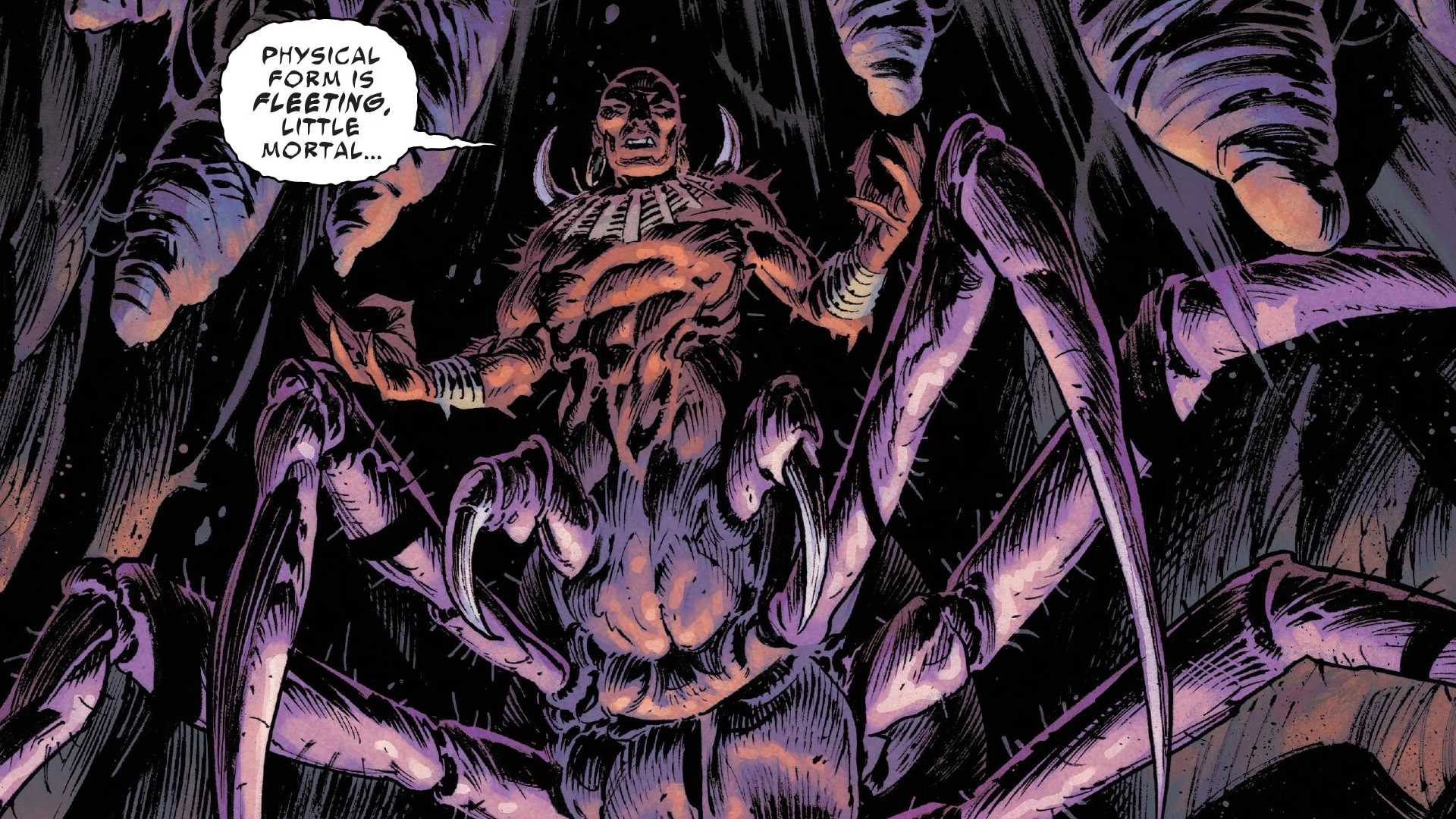 hulk villain Sumanguru as a spider
