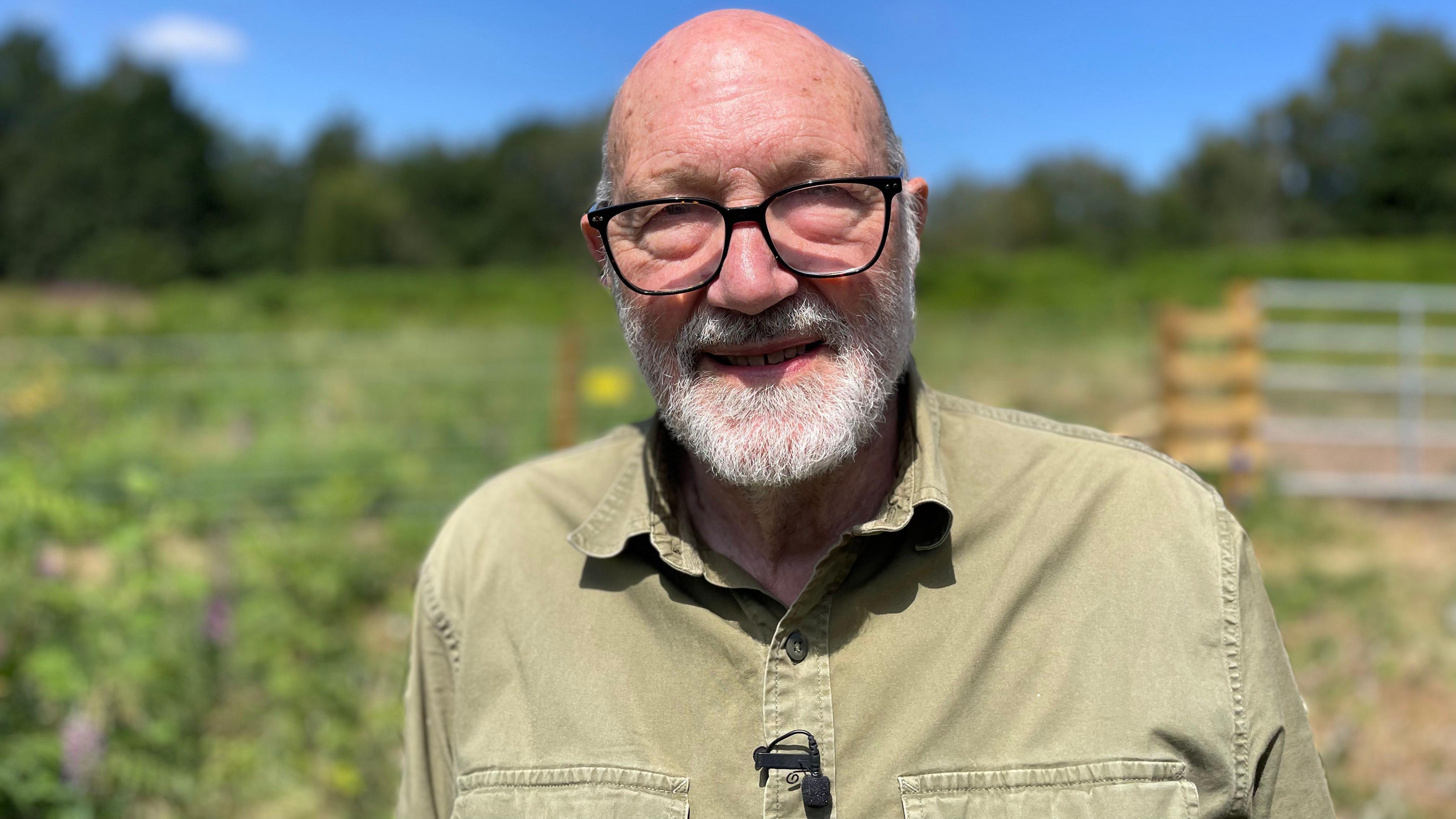 Volunteer Ian Hooker said the three pigs are a cross of two different breeds of pig