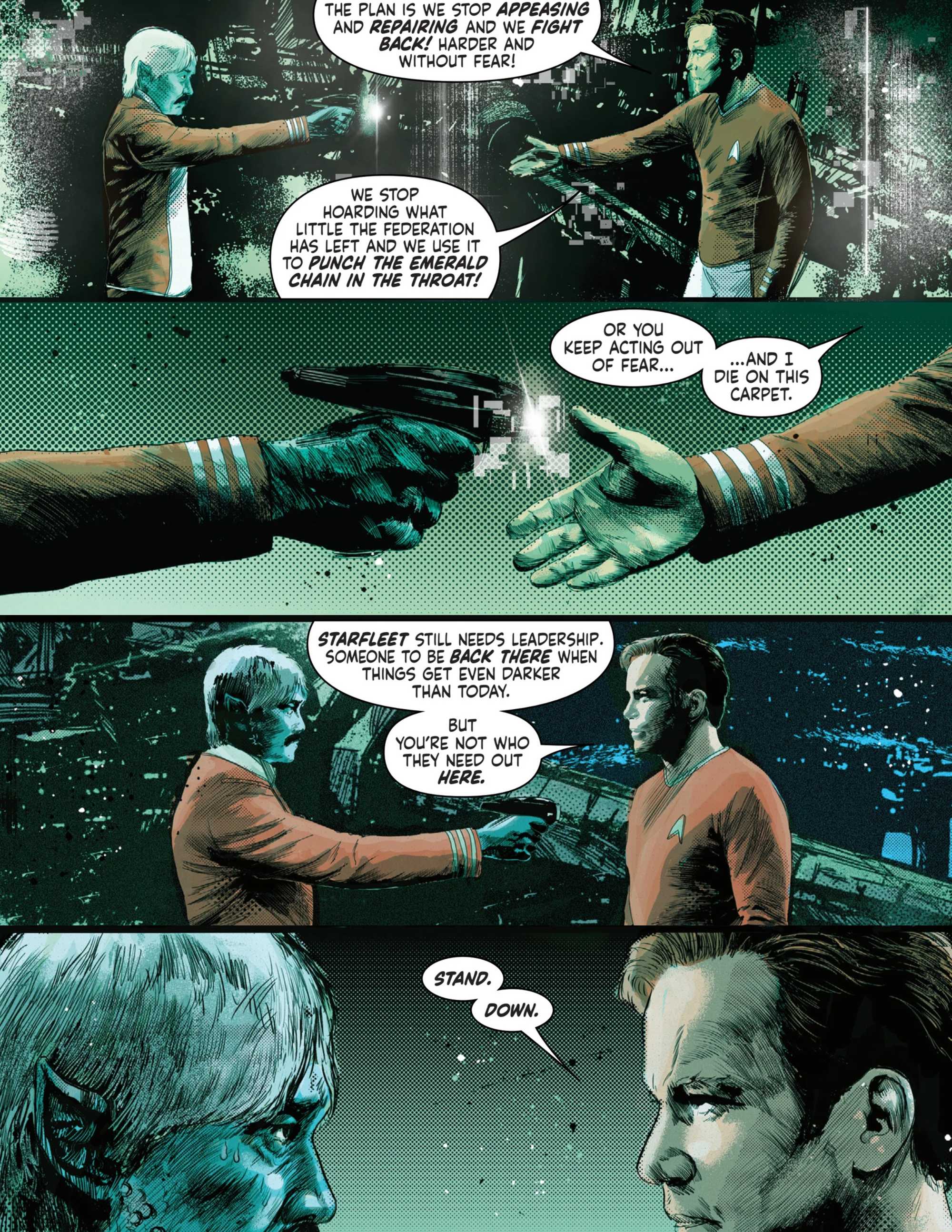 kirk faces off for his survival