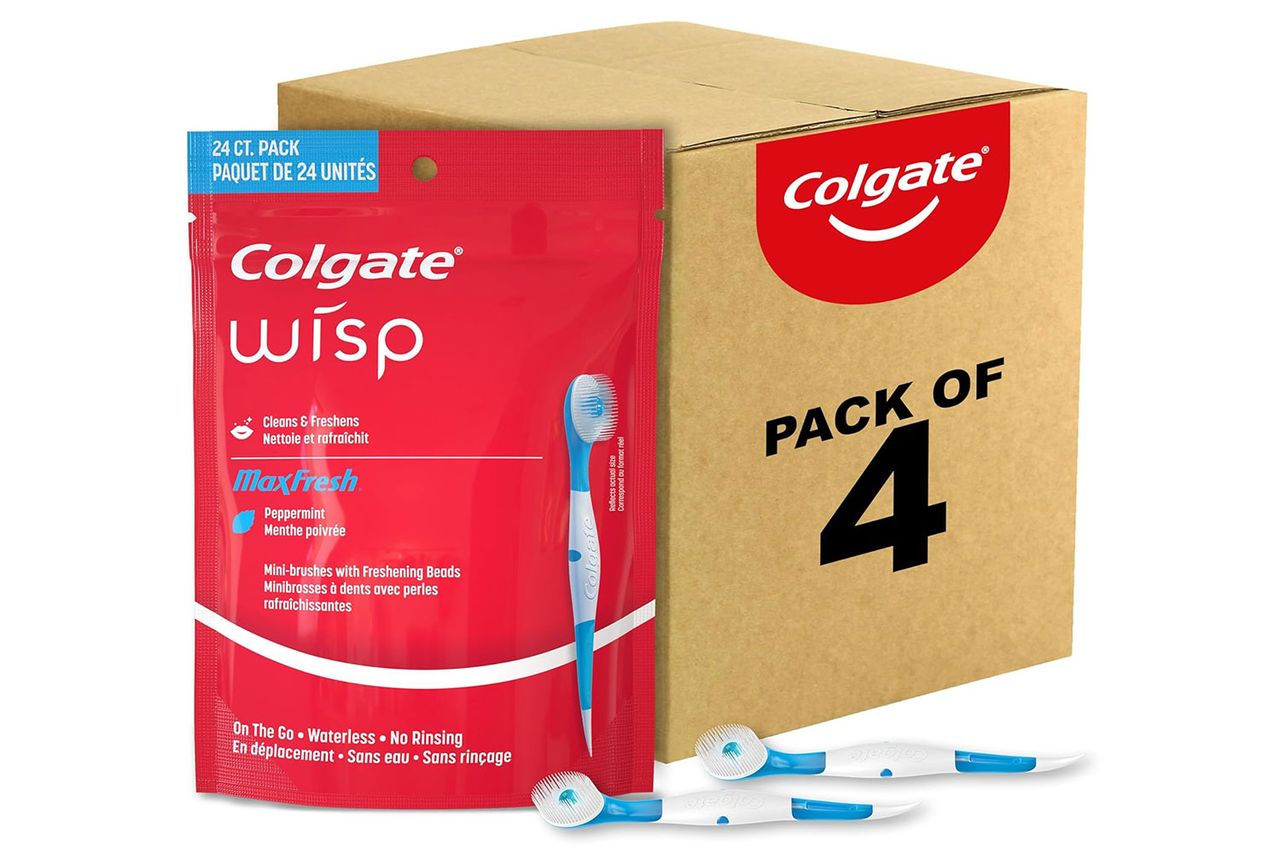 Amazon Colgate Max Fresh Wisp Disposable Mini Travel Toothbrushes
