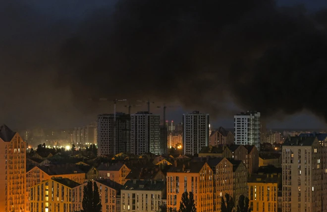 Kiev bị tập kích ngay sau chuyến thăm của Chủ tịch Ủy ban Châu Âu