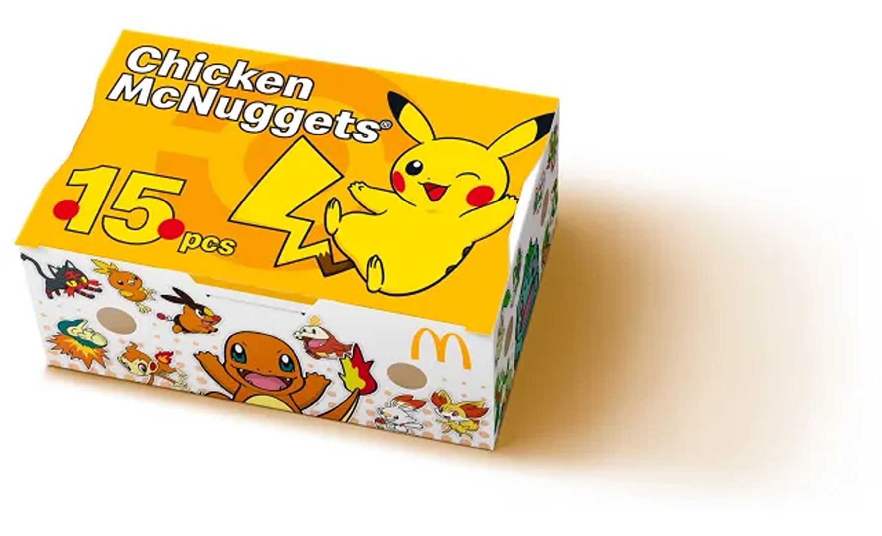 The McNuggets box for the Pokémon Summer at McDonald's McNuggets deal.