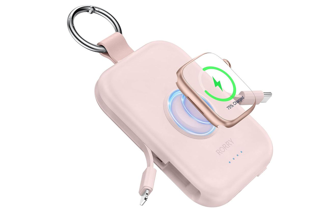 RORRY CharmGo Portable Charger, 5000mAh Portable Charger Power Bank with Built-
