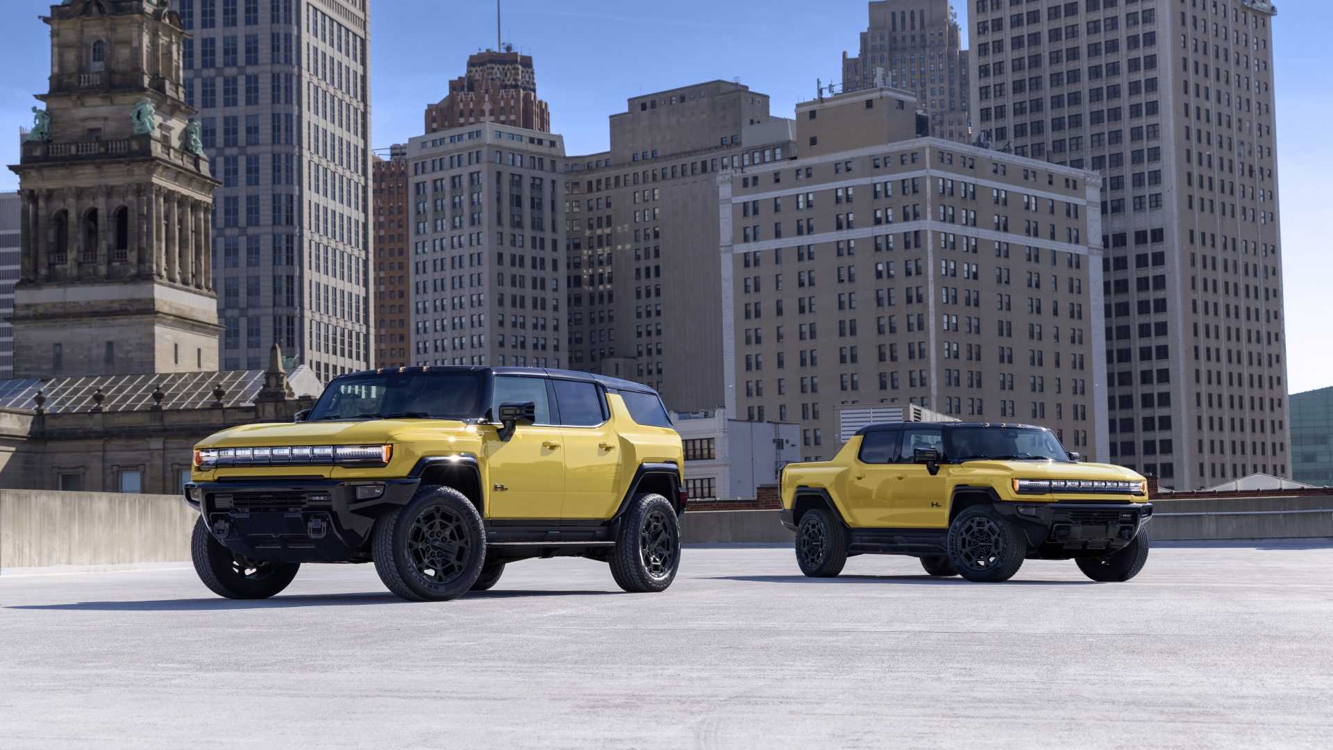 2027 GMC Hummer EV ICON | 25 front shot parked side-by-side