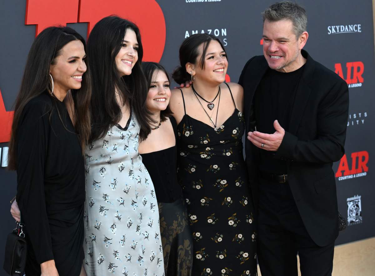 Matt Damon and family arrive for Amazon Studios' World Premiere Of
