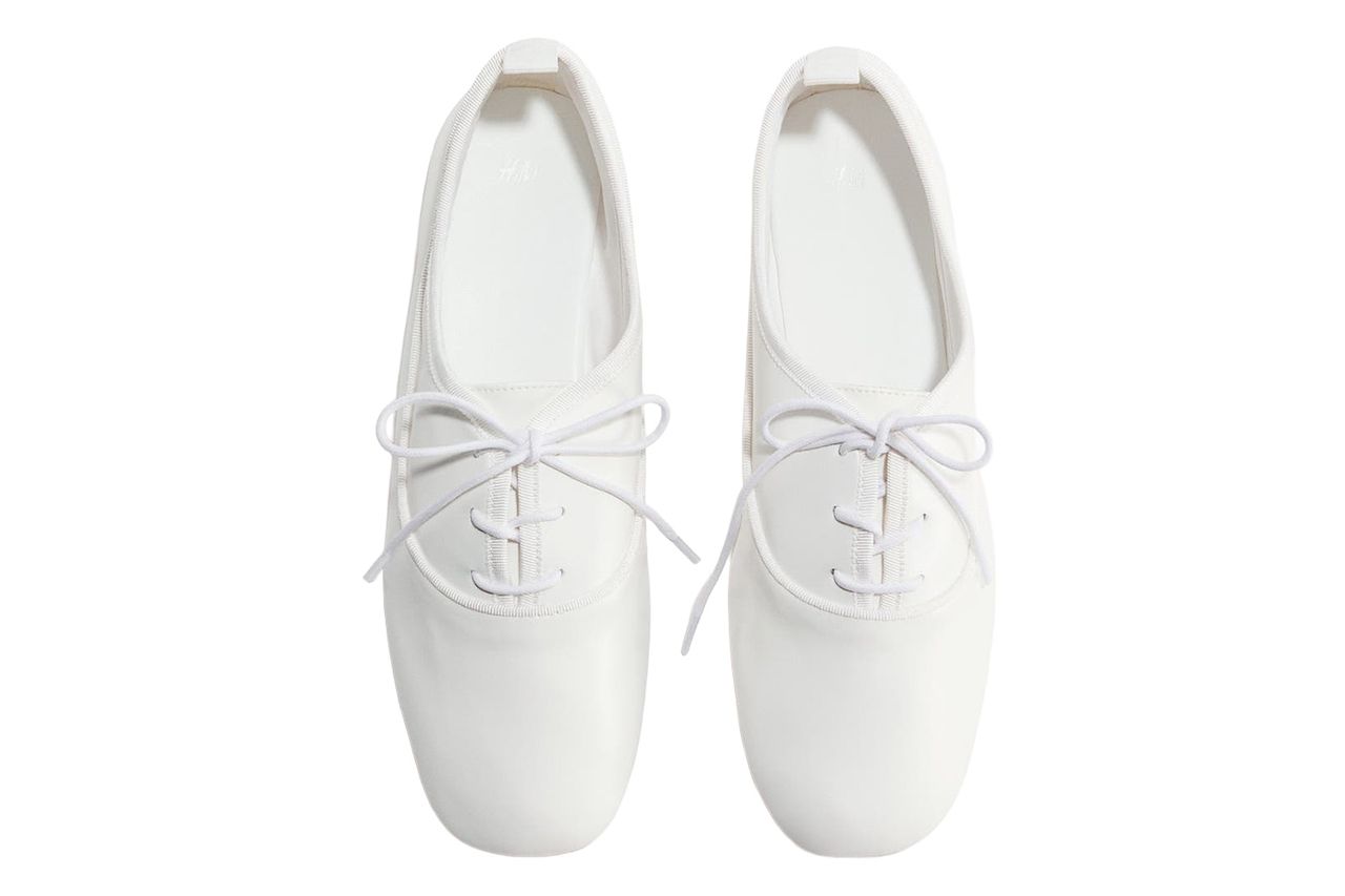 Lace-up Ballet Flats H&M