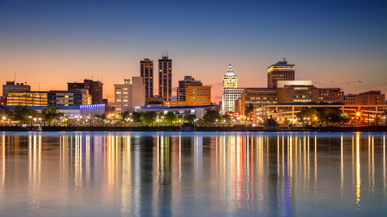 The Peoria, Illinois skyline