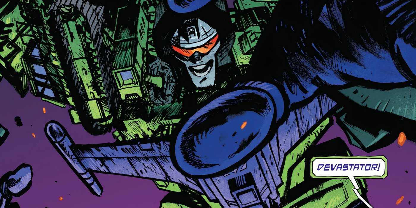Devastator looking menacing in Transformers (2023) #5.