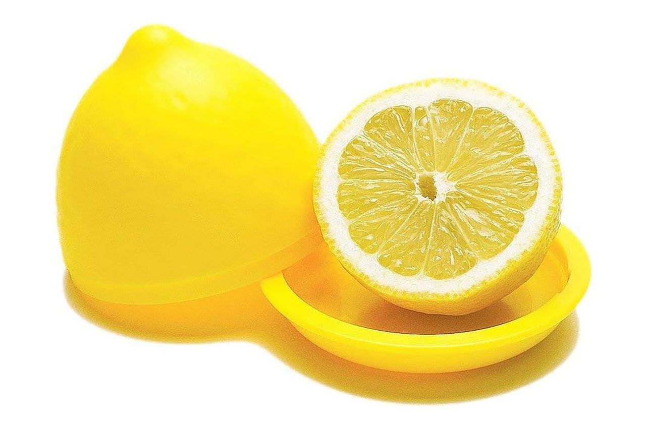 Joie Fresh Pod Lemon Storage Container, Keeps Leftover Half Flavorful and Firm in Fridge, Reusable